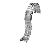 NFJNFCF Hochwertiges Armband, 21 mm, kompatibel mit Swatch YRS403 412 402G, massives Edelstahlarmband, gebogenes End-Uhrenarmband for Herren, mit Werkzeug