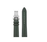 NFJNFCF Kompatibel mit Breitling Avenger Blackbird Uhrenarmband B01 Super Ocean Yellow Rindsleder-Armband Herren Faltschließe aus Edelstahl 22 mm(Green silver folding)