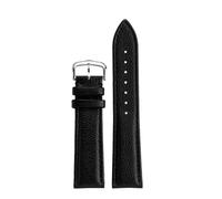 NFJNFCF Kompatibel mit Cartier Must London Solo Uhrenarmband aus echtem Leder, schnell demontierbar, Kuhfellband, Faltschließe, 16 17 19 20 22 23 mm(A black silver Pin,16mm)