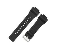 NFJNFCF Kompatibel mit Casio AEQ-110W SGW-300H AQ-S810W Ultra-strapazierfähiges Uhrenarmband, 18 mm rutschfestes Silikonband, solide Stahlschnalle, schwarzes Sportarmband(Black-Steel-K5)