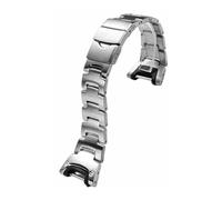 NFJNFCF Kompatibel mit Casio PROTREK Serie PRG-110T/Y PRW-1300Y Modifizierte Titanlegierungsuhr mit schwarz/stahlfarbener Herrenkette aus Titanstahl(Silver)