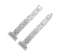 NFJNFCF Kompatibel mit Casio SHE-5010 5011 5007 5020 Damen-Uhrenarmband aus Edelstahl mit Schnellverschluss, 18 mm, Gold/Roségold/Silber(Silver)