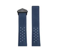 NFJNFCF Kompatibel mit Citizen Eco Drive FF Serie CA4500 CA4505 CA4503 Vintage Rindsleder Uhrenarmband Schwarz Blau Braun Dunkelbraun 22mm Zubehör(Blue black)