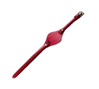 NFJNFCF Kompatibel mit Fossil Es3077 Es2830 Es3262 Es3060 Damenarmband aus echtem Rindsleder, bequem, atmungsaktiv, kleine Uhrenarmbänder 8 mm(Red-Golden-K1)