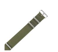 NFJNFCF Kompatibel mit Seiko-Nylonarmband Tissot Dw Casio Sports Langlebiges, wasserdichtes, atmungsaktives Canvas-Gewebe 18 20 22 mm integrierte Uhrenarmbänder(Army Green-Steel,22mm)
