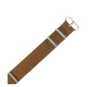 NFJNFCF Kompatibel mit Seiko-Nylonarmband Tissot Dw Casio Sports Langlebiges, wasserdichtes, atmungsaktives Canvas-Gewebe 18 20 22 mm integrierte Uhrenarmbänder(Brown-Steel,20mm)