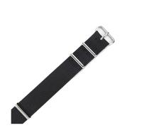 NFJNFCF Kompatibel mit Seiko-Nylonarmband Tissot Dw Casio Sports Langlebiges, wasserdichtes, atmungsaktives Canvas-Gewebe 18 20 22 mm integrierte Uhrenarmbänder(Black-Steel,22mm)