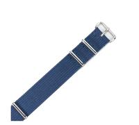 NFJNFCF Kompatibel mit Seiko-Nylonarmband Tissot Dw Casio Sports Langlebiges, wasserdichtes, atmungsaktives Canvas-Gewebe 18 20 22 mm integrierte Uhrenarmbänder(Blue-Steel,20mm)