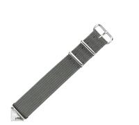 NFJNFCF Kompatibel mit Seiko-Nylonarmband Tissot Dw Casio Sports Langlebiges, wasserdichtes, atmungsaktives Canvas-Gewebe 18 20 22 mm integrierte Uhrenarmbänder(Gray-Steel,20mm)