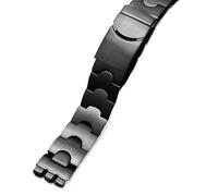 NFJNFCF Kompatibel Mit Swatch-Uhr YCS Yas YGS IRONY Herren- Und Damenuhr Aus Feinem Stahl Mit Zubehör 19 Mm 17 Mm(Noir,19mm)