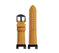 NFJNFCF Modifiziertes, mattiertes Rindslederarmband, kompatibel mit Casio GST-B100/S140/1110/T120/W130L/W300, Vintage-Lederarmband for Herren, Geschenk-Tools(Khaki- black)