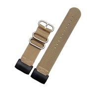 NFJNFCF Nylon-Uhrenarmband, kompatibel mit Casio G-SHOCK Modified Small Mud King GG-1000 GWG-100 GSG-100 Canvas-Armband, schwarzes Khaki-Armband(Khaki-silver)