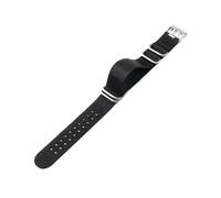 NFJNFCF Nylon-Uhrenarmband, Perlon-Uhrenarmbänder, 22 mm, 23 mm, kompatibel mit Luminox 3051 3150 Uhrenarmband, wasserdichtes Sport-Armbanduhrenarmband for Herren(Black-Steel,22mm)