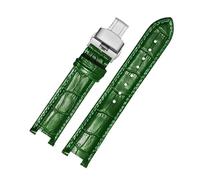 NFJNFCF Rindslederarmband kompatibel mit Michael Kors Mk5774 2425/43 Starry Sky Concave Damen-Uhrenarmband Mike Coles Uhrenzubehör Schwarz/Rot/Blau(Green sk)