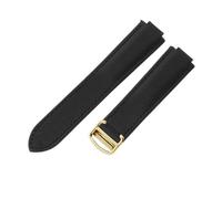 NFJNFCF Uhrenarmband kompatibel mit Cartier Blue Balloon Wsbb0015 Black Knight Uhrenarmband, schwarzes Canvas-Nylon-Armband, 16 8 mm 18 11 mm 20 12 mm(Black-Golden-Z4,8x16mm)