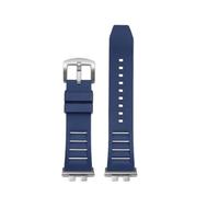 NFJNFCF Uhrenarmband kompatibel mit Casio GMW-B5000 GM-B2100 GMB2100 GMC-B2100 MRG-B2100D Uhrenarmband Gummiband Link Ersatzarmband(Blue-silver pin)
