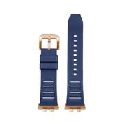 NFJNFCF Uhrenarmband kompatibel mit Casio GMW-B5000 GM-B2100 GMB2100 GMC-B2100 MRG-B2100D Uhrenarmband Gummiband Link Ersatzarmband(Blue-rose gold pin)