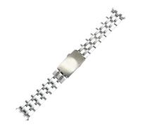 NFJNFCF Uhrenarmband kompatibel mit TISSOT 1853 PRC200 T17 T461 T055 T014 Herren-Faltschließe-Armband aus Edelstahl, Uhrenarmbandkette 19 mm 20 mm(19mm)