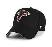 '47 NFL Atlanta Falcons MVP Unisex-Baseballkappe, Verstellbarer Klettverschluss, Einheitsgröße, Team Logo, Farbe Schwarz