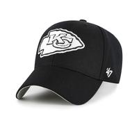 '47 NFL Kansas City Chiefs MVP Unisex-Baseballkappe, Verstellbarer Klettverschluss, Einheitsgröße, Team Logo, Farbe Schwarz
