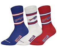 Kurzsocken NFL "Socken NFL 3Pack Crew Socks 3er Pack", Damen, Gr. 43-46, bunt (buffalo bills), Obermaterial: 58% Baumwolle CO. 39% Polyester PES. 3% Elasthan EL., Socken (32443815-43) buffalo bills
