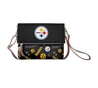 NFL Damen bedruckt Collection Foldover Tasche, Pittsburgh Steelers
