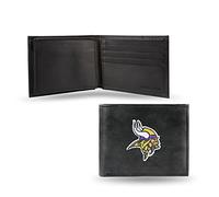 NFL Geldbörse aus Leder, Bestickt, Herren, NFL Rico Minnesota Vikings Embroidered Billfold, Teamfarbe, 3.25 x 4.25-inches