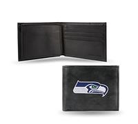 NFL Geldbörse aus Leder, Bestickt, Herren, NFL Rico Seattle Seahawks Embroidered Billfold, Teamfarbe, 3.25 x 4.25-inches