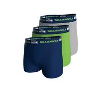 NFL Seahawks 3pk Boxers Navy-Green-Grey -L
