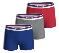 NFL Herren Boxershorts, 3er Pack - NFL Teams, Boxers, Football, Logo, Baumwollmischung 2XL New York Giants