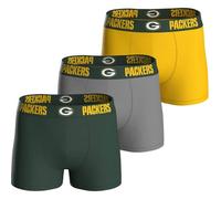 NFL Herren 3pk Boxers Packers Underwear, Mehrfarbig, L EU