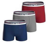 NFL Herren Boxershorts, 3er Pack - NFL Teams, Boxers, Football, Logo, Baumwollmischung L New England Patriots