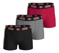 NFL Herren Boxershorts, 3er Pack - NFL Teams, Boxers, Football, Logo, Baumwollmischung XL San Francisco 49ers