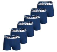 Boxershorts NFL "Boxershort NFL SHIELD 6pk Boxers 6er Pack", Herren, Gr. L, blau (dunkelblau), Obermaterial: 95% Baumwolle CO. 5% Elasthan EL., Unterhosen (49711501-L) dunkelblau