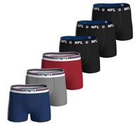 NFL Herren Boxershorts, 6er Pack - NFL Teams, Boxers, Football, Logo, Baumwollmischung XL New England Patriots/Schwarz