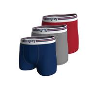 NFL Herren Patriots 3pk Boxers, Navy-Grey-red, M EU