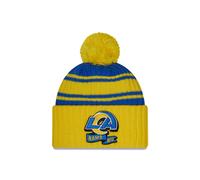 NFL Los Angeles Rams Sideline 2022 Bobble Wollmütze cuffed knit 196314140201