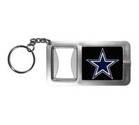 NFL Siskiyou Sports Fan Shop Dallas Cowboys Schl sselanh nger mit Taschenlampe und Flaschen ffner, Einheitsgr e, Schwarz
