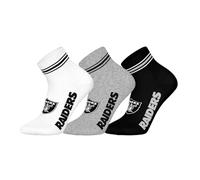 NFL Unisex Las Vegas Raiders 3pk Quarter Socks Sport socks (3er Pack)