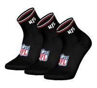 NFL Unisex Quarter-Socken Shield-Logo, 3er Pack | Bequemer Sitz den ganzen Tag, gerippter Bund, atmungsaktive Baumwollmischung, einfach zu pflegen
