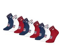 Kurzsocken NFL "Socken NFL SHIELD 9Pack Quarter Socks 9er Pack", Herren, Gr. 39-42, bunt (dunkelblau, weiß, rot), Obermaterial: 70% Baumwolle CO. 29% Polyester PES. 1% Elasthan EL., Socken (72095714-3