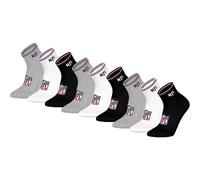 NFL Unisex Quarter-Socken, 9er Pack - NFL Shield 9Pack Quarter Socks, Logo, Streifen, Baumwollmischung 39-42 Weiß