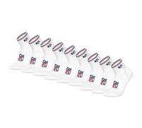 NFL Unisex Quarter-Socken, 9er Pack - NFL Shield 9Pack Quarter Socks, Logo, Streifen, Baumwollmischung Weiß 39-42