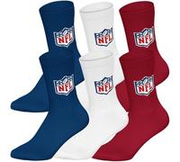 NFL Unisex Shield 6pk Crew Socks Sports socks (pack of 6)