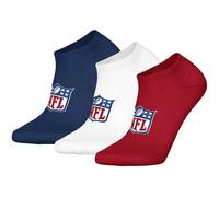 NFL Unisex Sneaker-Socken, 3er Pack - NFL Shield 3Pack Sneaker Socks, Logo, Baumwollmischung 39-42 Blau