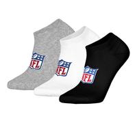 NFL Unisex Sneaker-Socken, 3er Pack - NFL Shield 3Pack Sneaker Socks, Logo, Baumwollmischung 43-46 Mehrfarbig