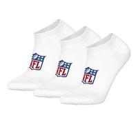 NFL Unisex Sneaker-Socken, 3er Pack - NFL Shield 3Pack Sneaker Socks, Logo, Baumwollmischung 43-46 Weiß