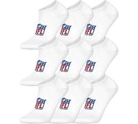 NFL Unisex Sneaker-Socken, 9er Pack - NFL Shield 9Pack Sneaker Socks, Logo, Baumwollmischung 39-42 Weiß