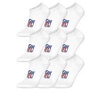 Sneakersocken NFL "Socken NFL SHIELD 9Pack Sneaker Socks 9er Pack", Herren, Gr. 43-46, braun (weiß), Obermaterial: 69% Baumwolle CO. 30% Polyester PES. 1% Elasthan EL., Socken Sneakersocken (33378534-