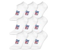 NFL Unisex Sneaker-Socken, 9er Pack - NFL Shield 9Pack Sneaker Socks, Logo, Baumwollmischung Weiß 43-46